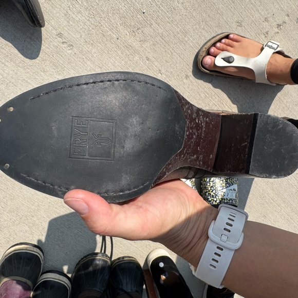 Frye Black Leather Heeled Boots - Picture 3 of 3